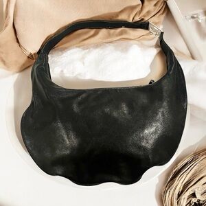 Lauren Ralph Lauren Black Leather Hobo purse
